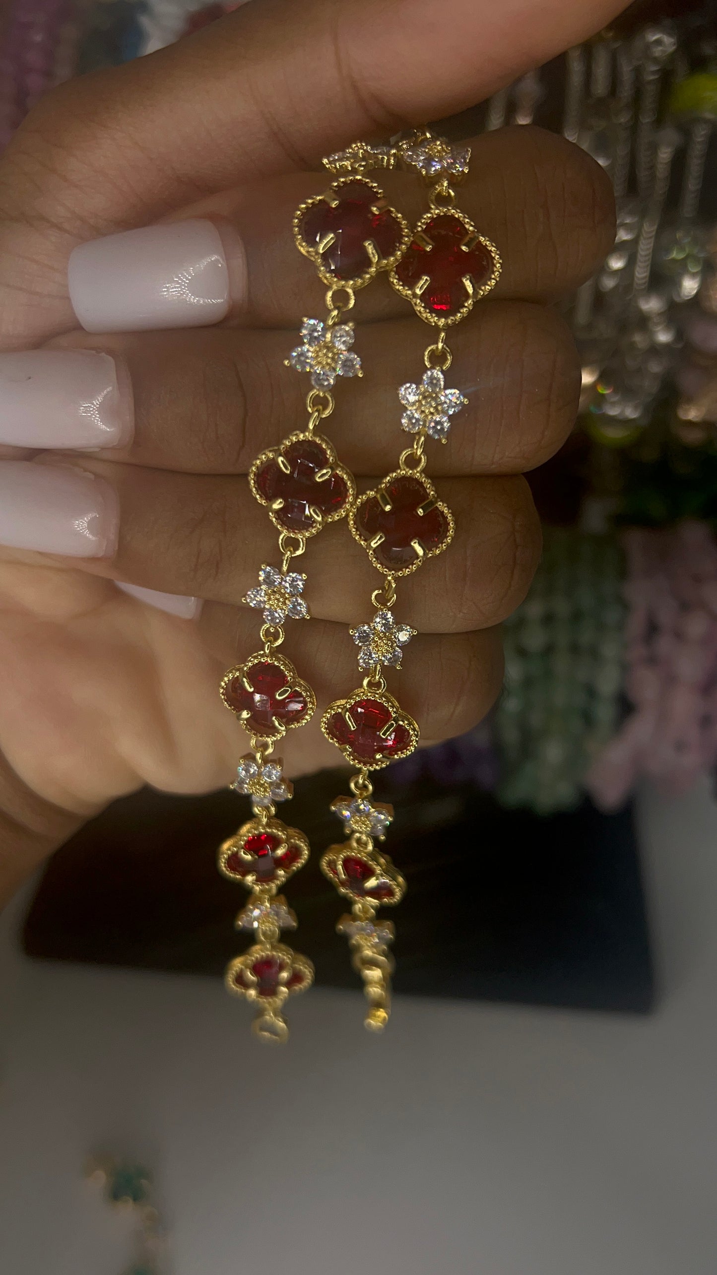 flower clover bracelet