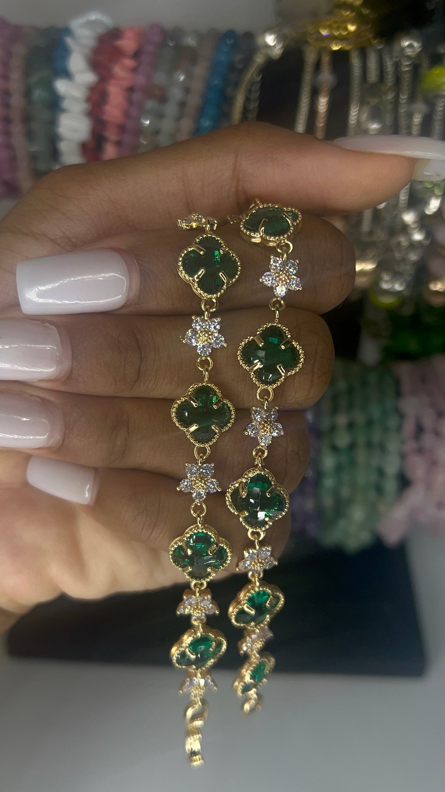 flower clover bracelet