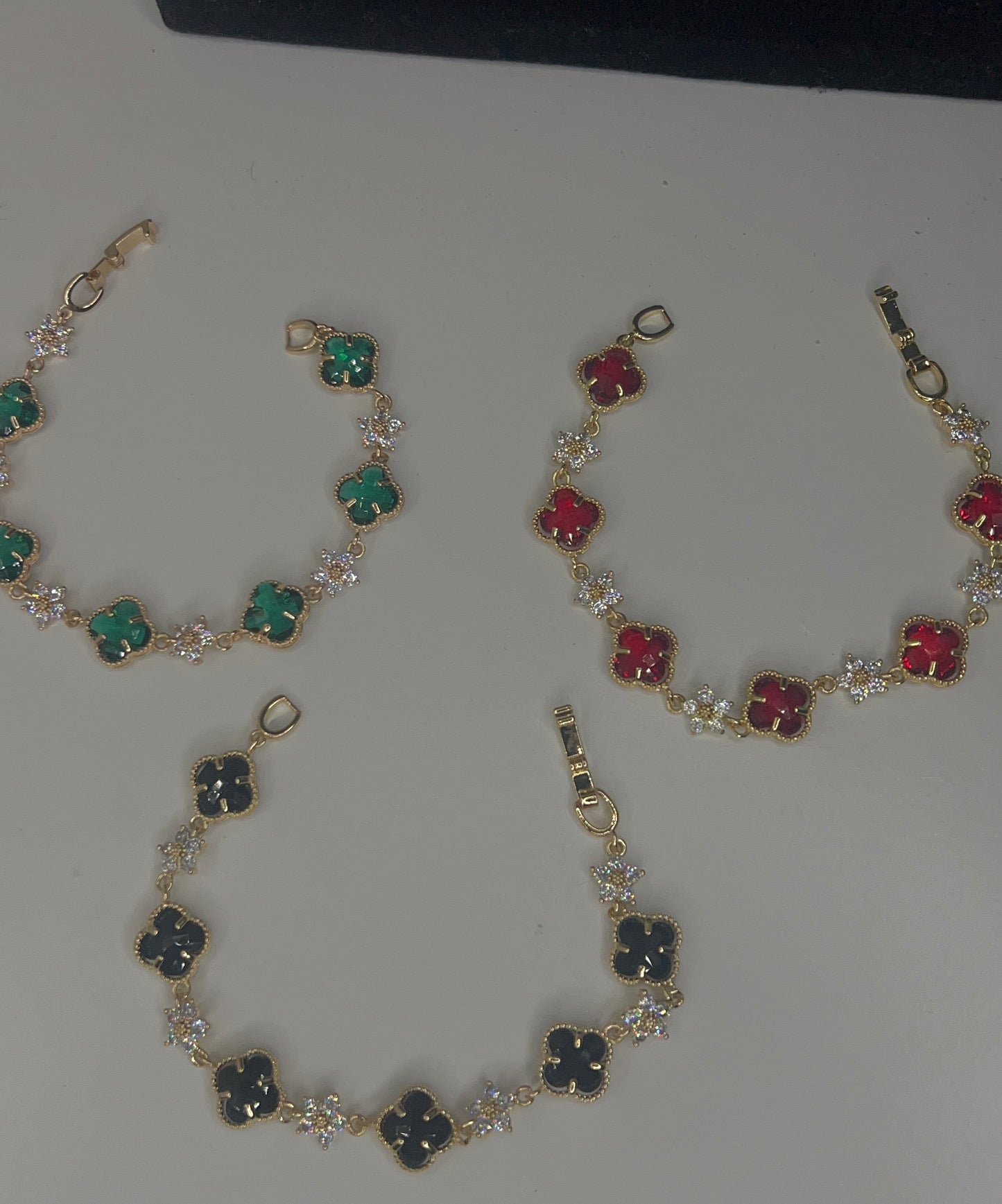 flower clover bracelet