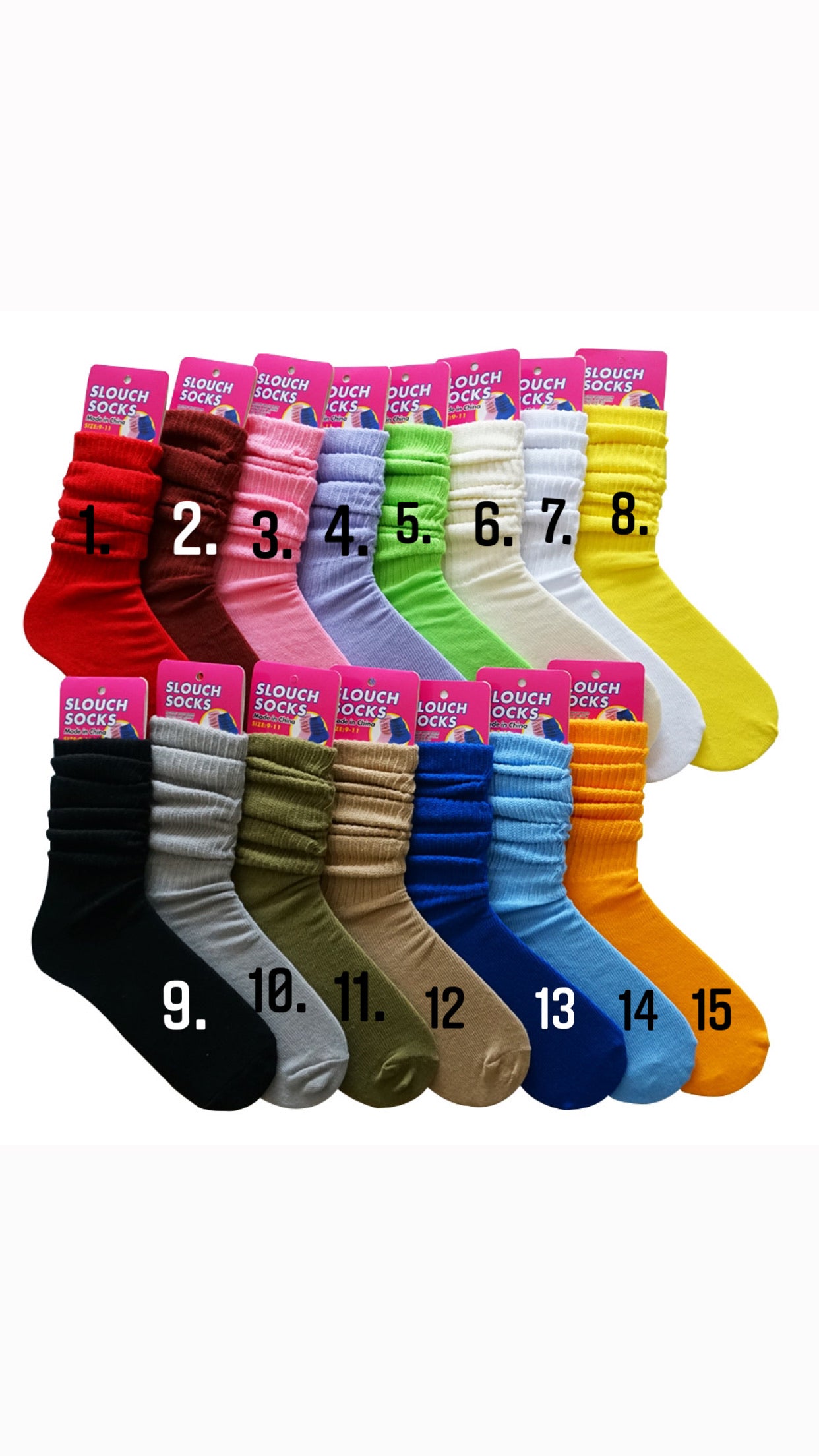 Slouch socks