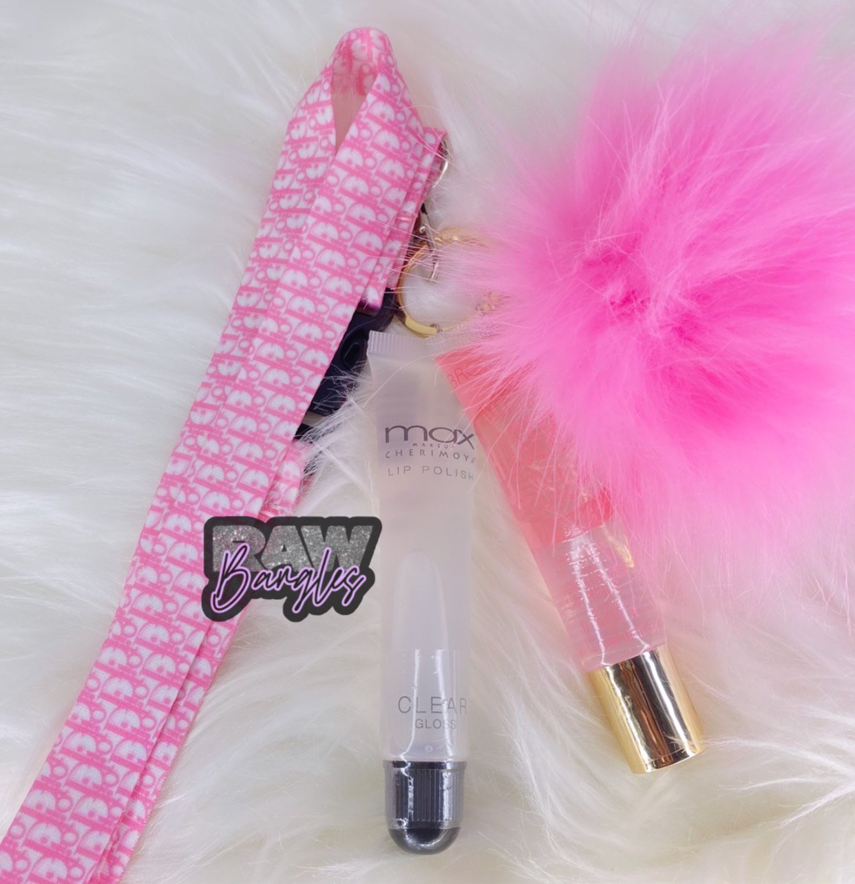 Pink Luxurious lanyard