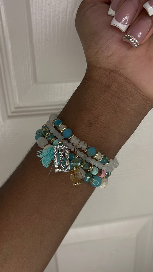 Beaded bracelet set