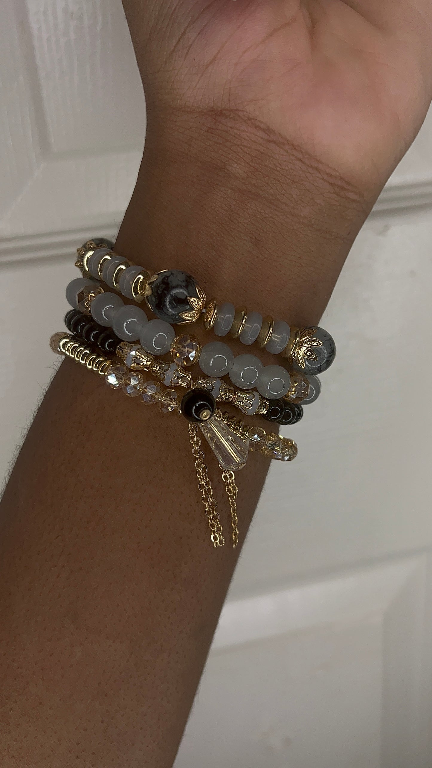 Beaded bracelet set