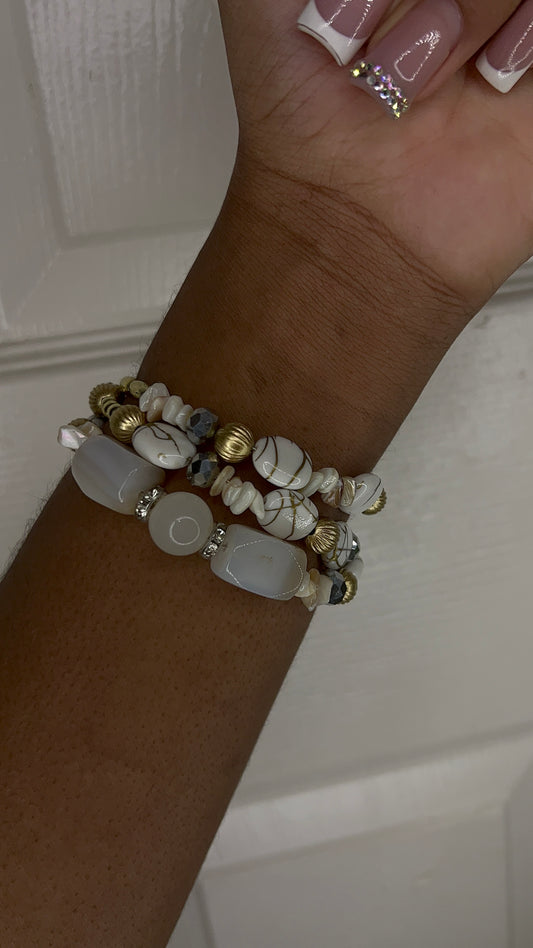 Beaded bracelet set