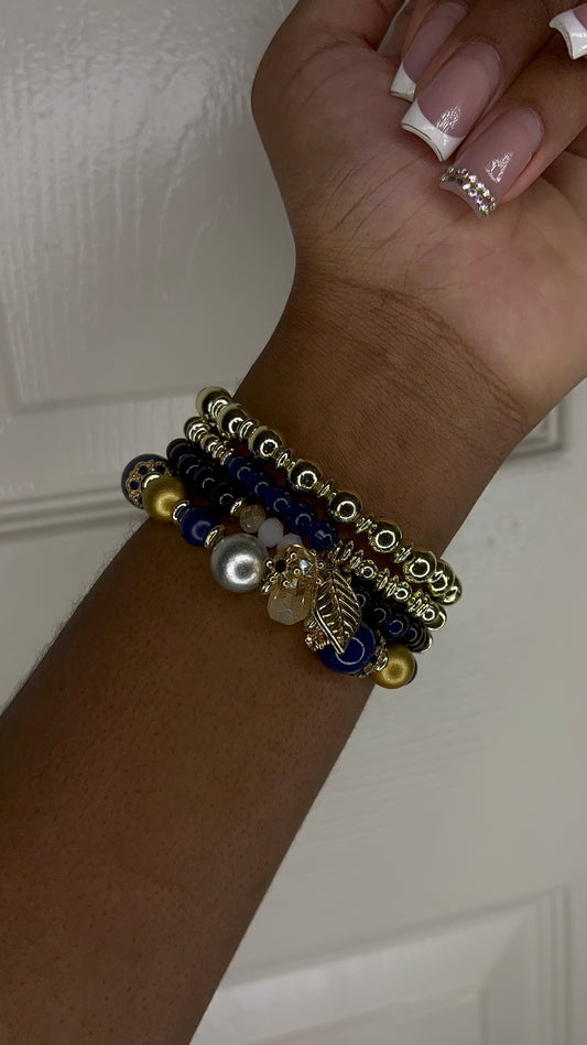 Beaded bracelet set