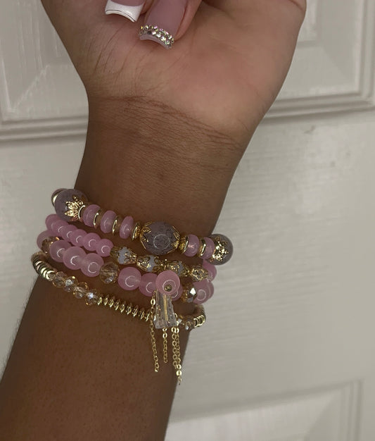 Beaded bracelet set