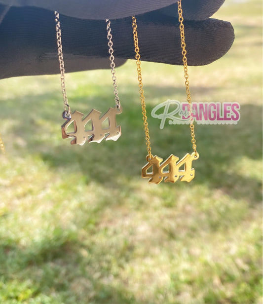 Angel number necklace • 444