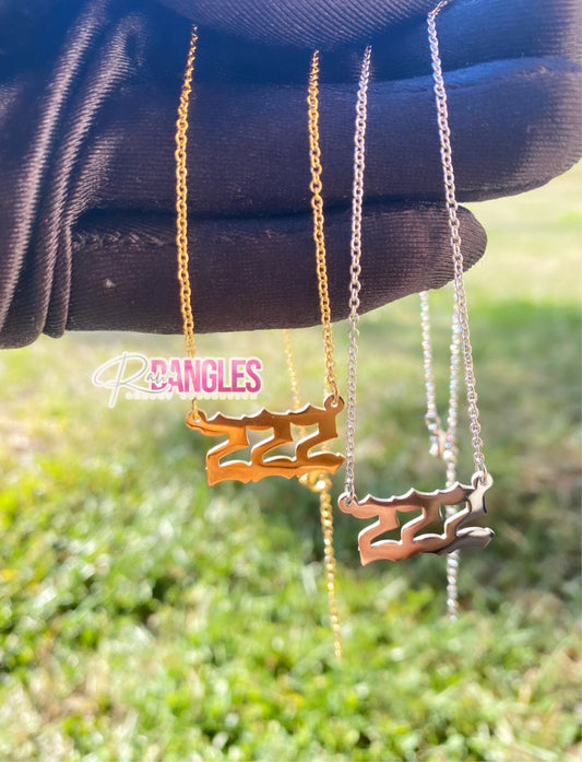 Angel number necklace • 222